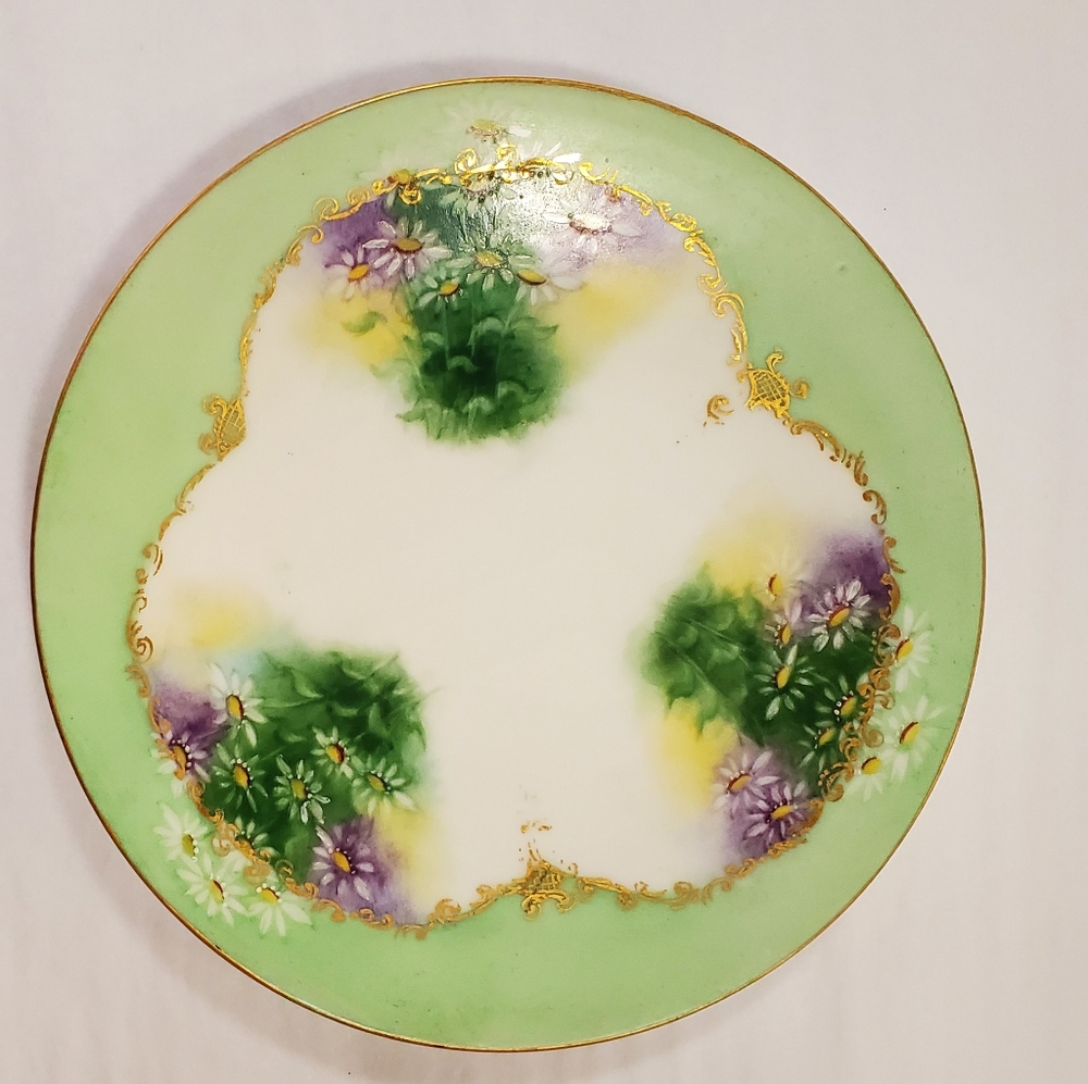 Antique Vignaud Limgones Handpainted Saucer